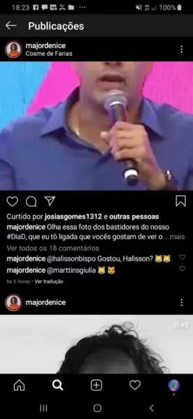 Major Denice sofre ataque no Instagram e tem foto de Bruno Reis espelhada em suas redes