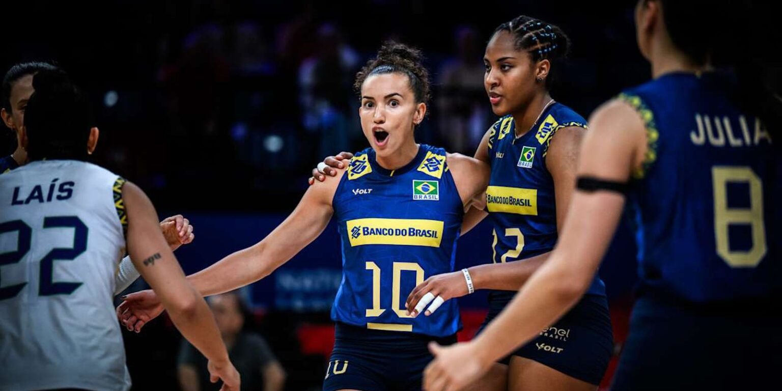 Ana Cristina lidera vitoria brasileira pela Liga das Nacoes de