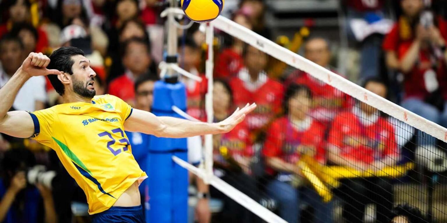 Selecao masculina de volei mira ponta da 1a fase da