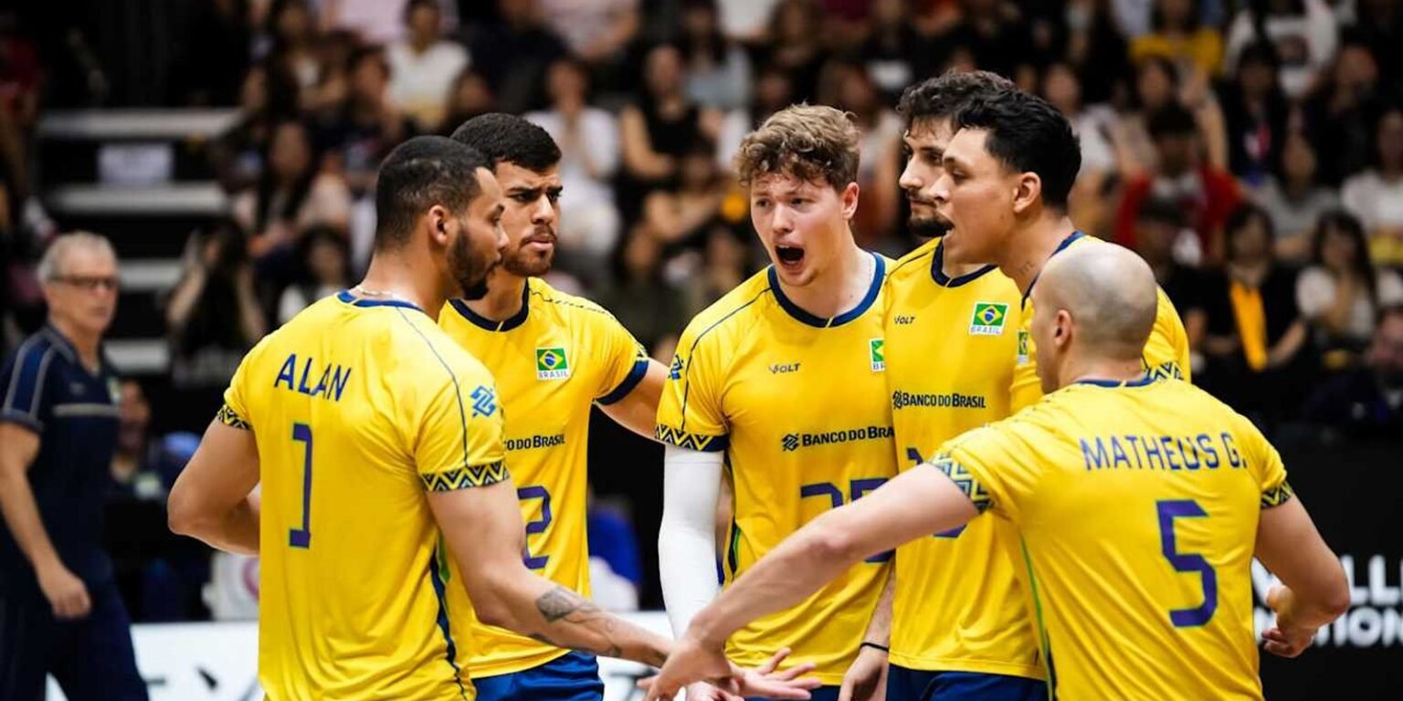 brasil 3 x 1 alemanha liga das nacoes volei masc