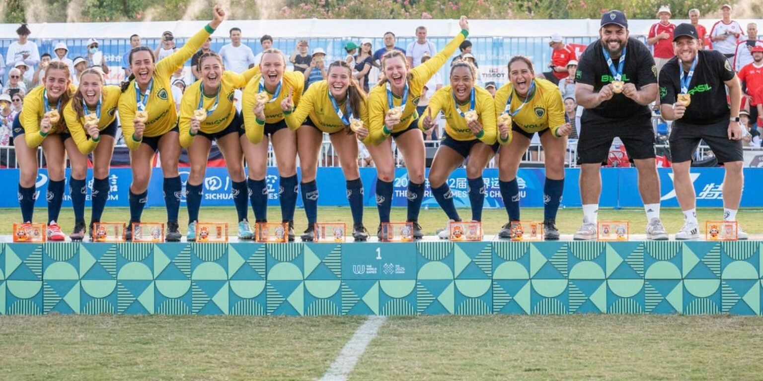 Brasil e campeao masculino e feminino de punhobol nos Jogos