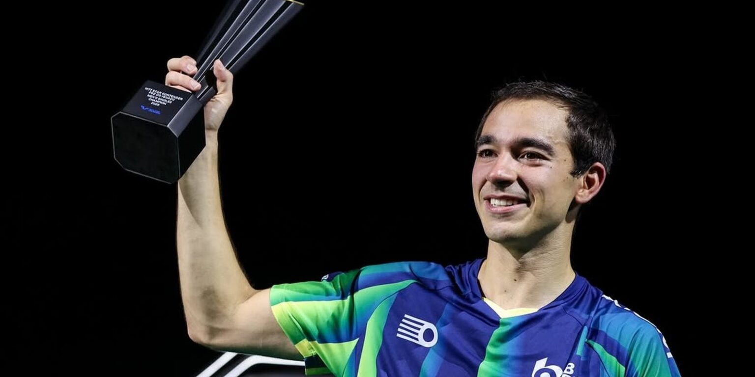 Hugo Calderano comemora titulo em Foz do Iguacu o 4o