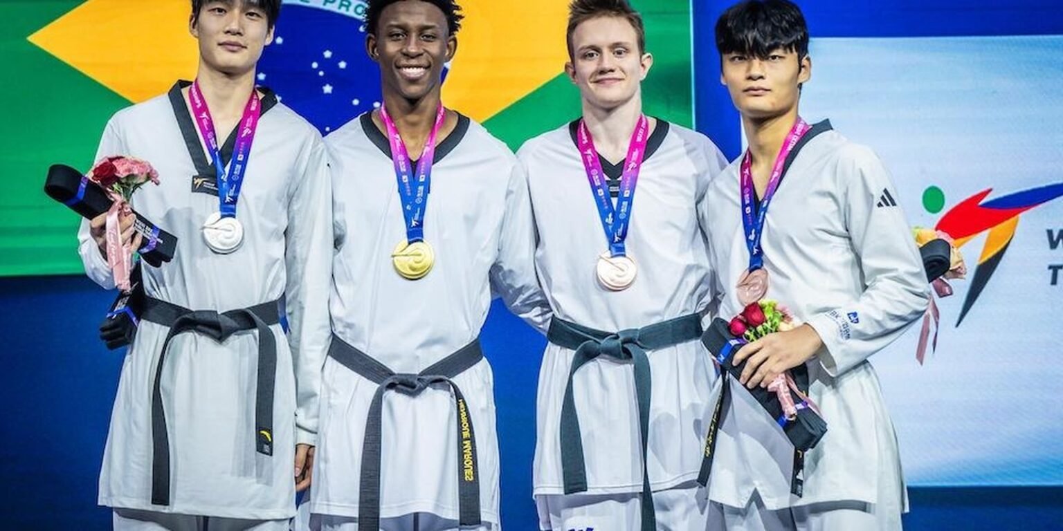 Henrique Marques conquista 2º ouro brasileiro no Mundial de Taekwondo g4rmayrw0aix6m2