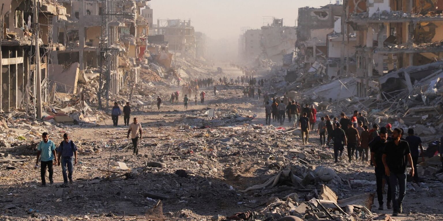 Ataques aéreos israelenses deixam ao menos 20 mortos em Gaza 2025 10 10t112553z 1 lynxnpel990km rtroptp 4 israel palestinians gaza