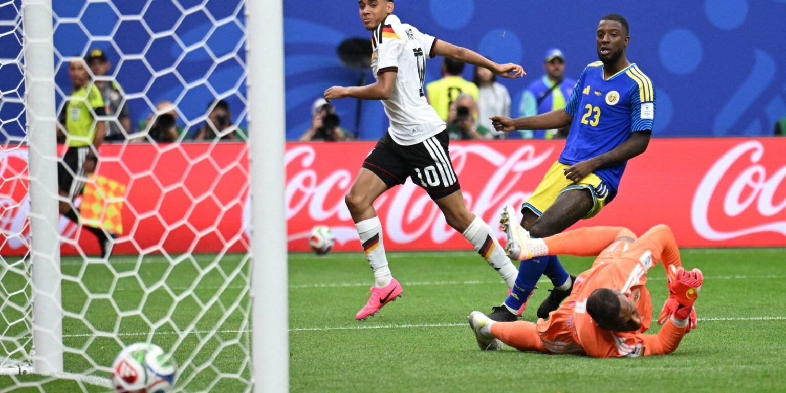 Alemanha repete 7×1 sobre Curaçao, que faz seu primeiro gol em Copas 2026 06 14t181307z 1603529061 up1em6e1eltrb rtrmadp 3 soccer worldcup ger cuw