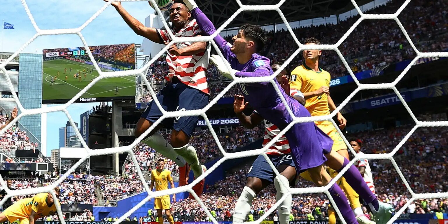 Estados Unidos bate a Austrália e fica perto da classificação 2026 06 19t200443z 1485653978 up1em6j1jgium rtrmadp 3 soccer worldcup usa aus