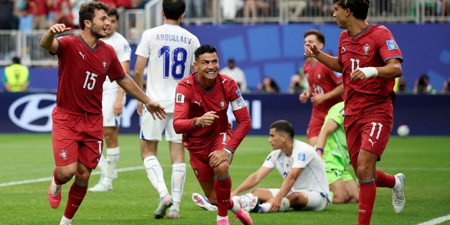 Cristiano Ronaldo faz dois gols e Portugal vence o Uzbequistão por 5×0 Cristiano Ronaldo faz dois gols e Portugal vence o Uzbequistao