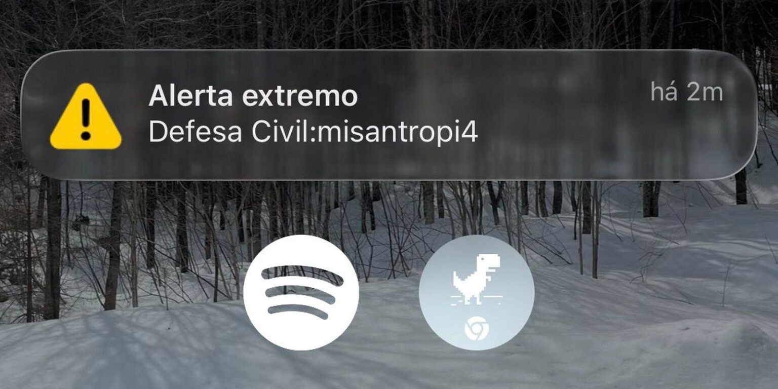 Falso alerta da Defesa Civil atingiu ao menos 30 milhões em 8 estados print de aviso de alerta da defesa civil01 0