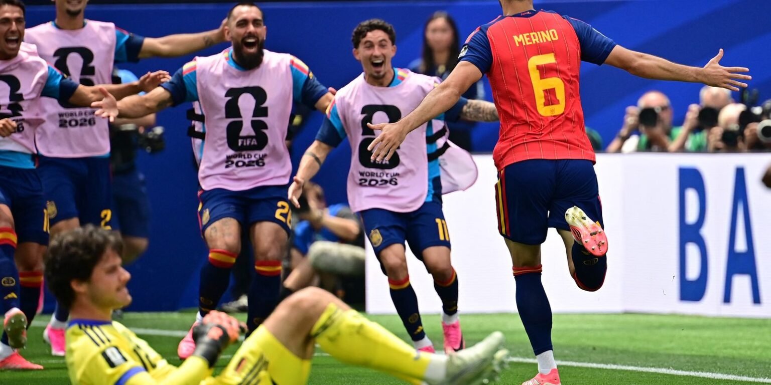 Merino decide outra vez, Espanha vai à semifinal e frustra sonho belga Merino decide outra vez Espanha vai a semifinal e frustra