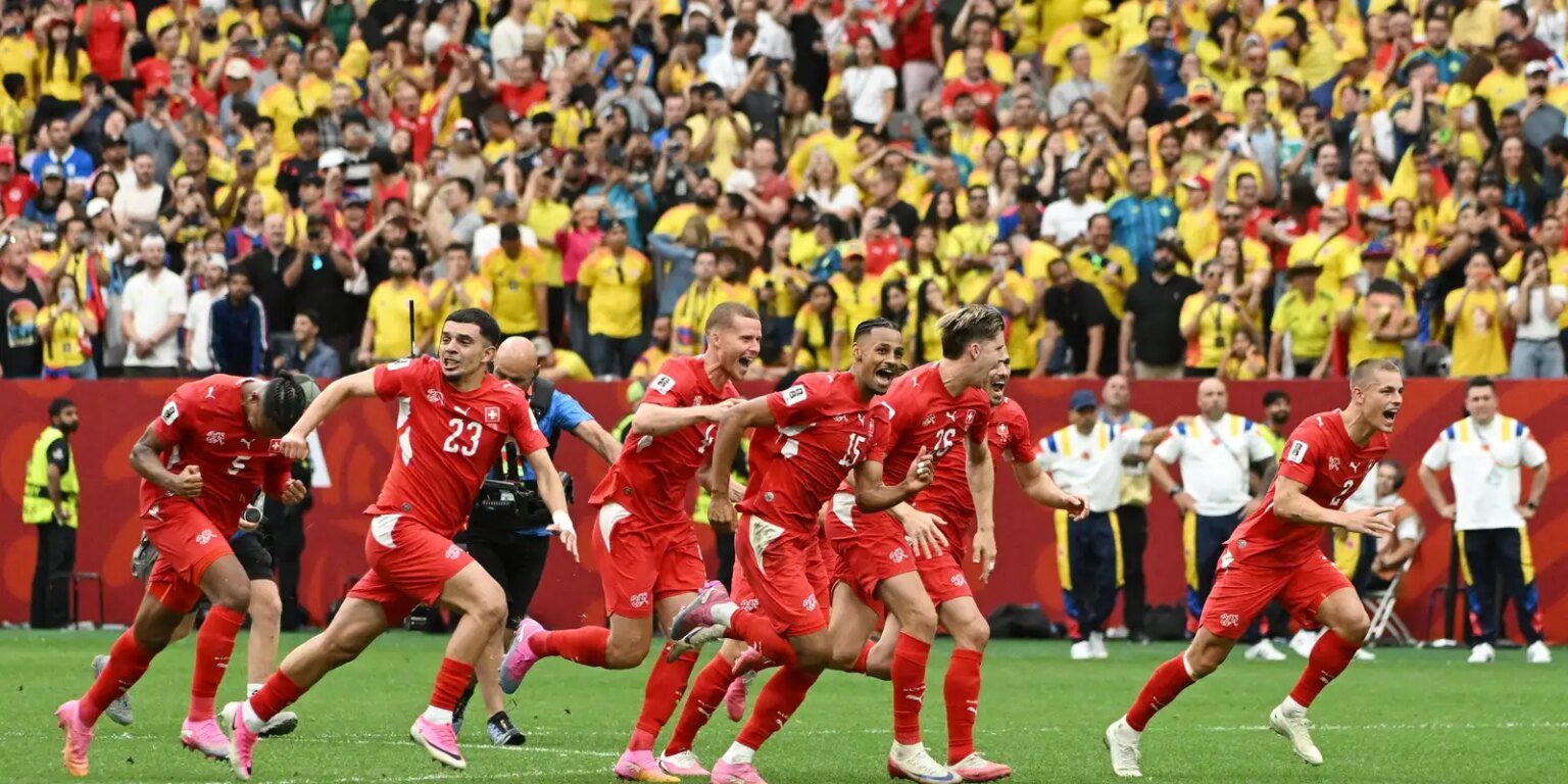 Suíça bate Colômbia nos pênaltis e avança às quartas após 72 anos Suica bate Colombia nos penaltis e avanca as quartas apos