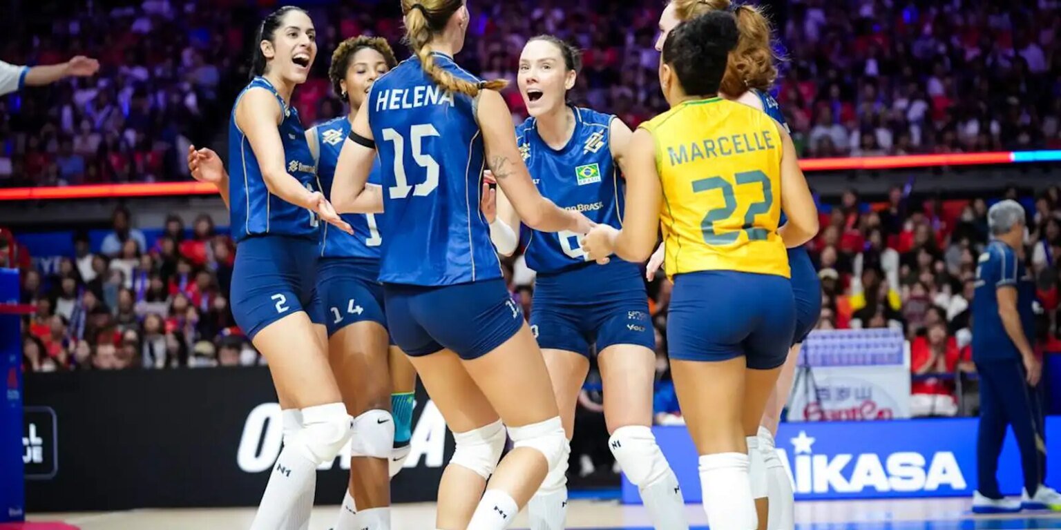 Liga das Nações: Brasil bate anfitrião Japão em abertura de 3ª semana brasil 3 x 1 japao volei fem liga das nacoes 2026