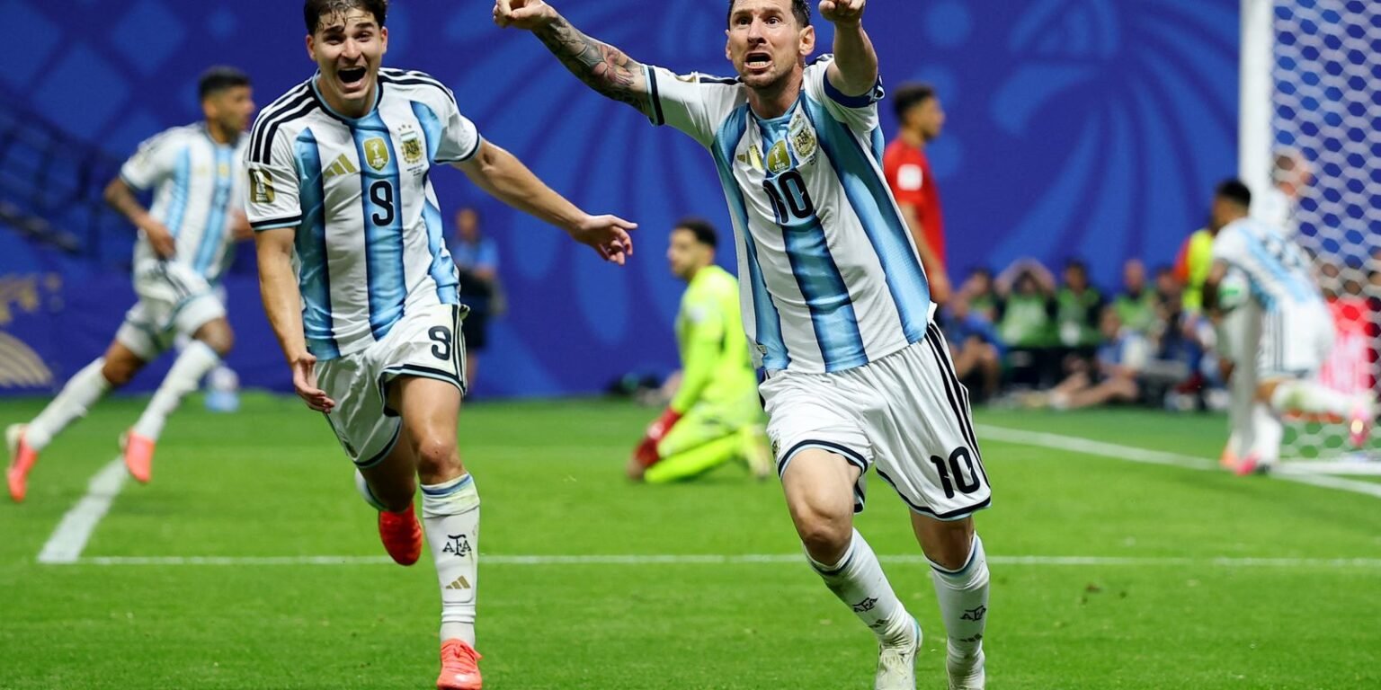 lionel messi argentina 3 a 2 egito copa 2026