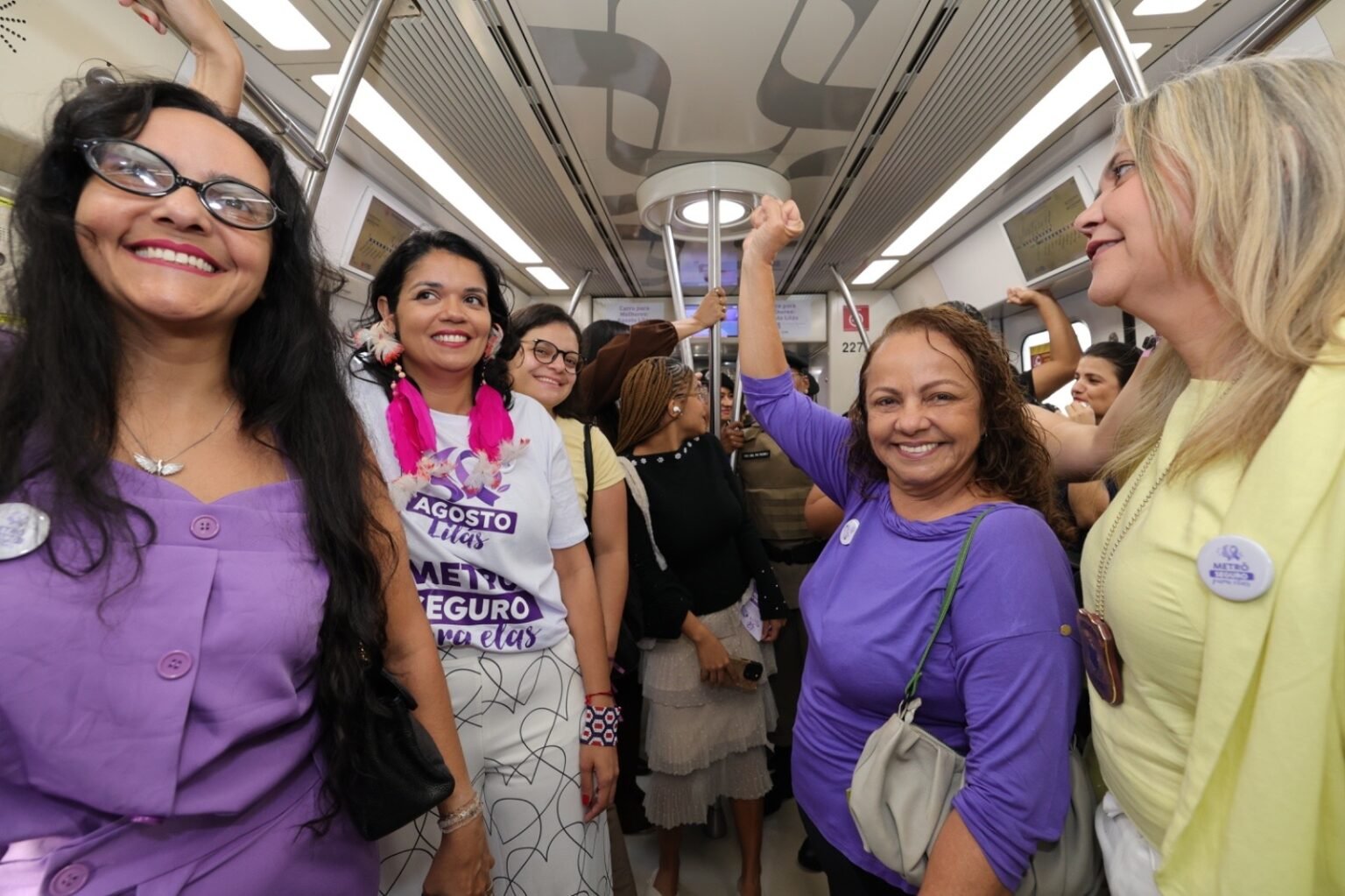 Estado da Bahia lança campanha Agosto Lilás com Vagão das Mulheres no metrô de Salvador 328c9c2d a125 4b12 afaa 80e80abb3419