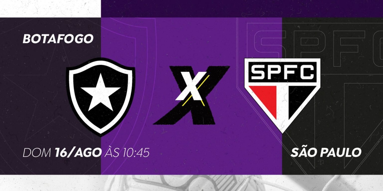 TV exibe Botafogo x São Paulo pelo Brasileirão Feminino A1 botafogo x sao paulo 1250x856