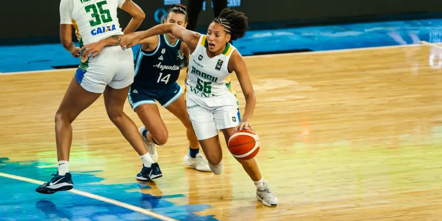 Brasil bate Argentina e vai à semi de qualificatório para Pré-Olímpico brasil vence argentina qualif basquete fem 2026