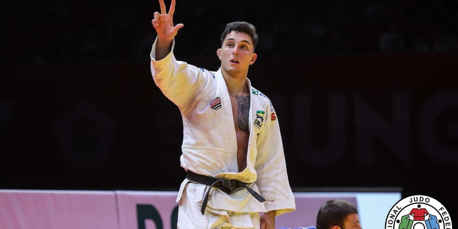 Guilherme Schimidt é ouro e país fecha Grand Slam de judô com 3 pódios guilherme smichdt ouro grand slam budapeste 2026