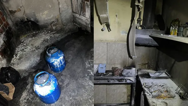 Incêndio atinge pastelaria após vazamento de gás em Conceição do Coité incendio atinge pastelaria