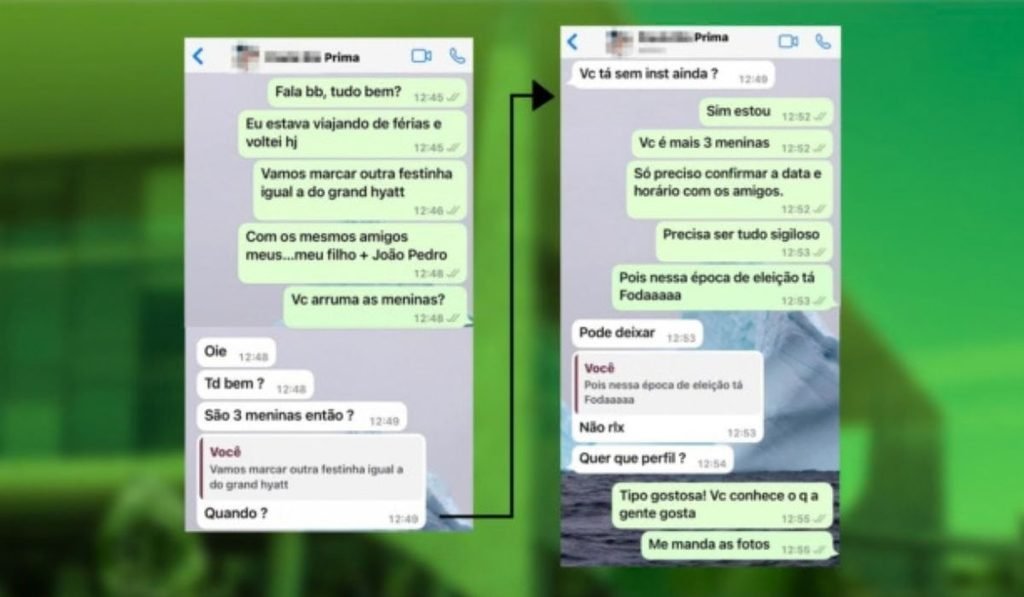 Fotos de orgias foram enviadas à mulher de Flávio Bolsonaro por ex-sócio; prints expõem conversas 1 prints ex socio flavio bolsonaro mensagens encontro garotas programajpg