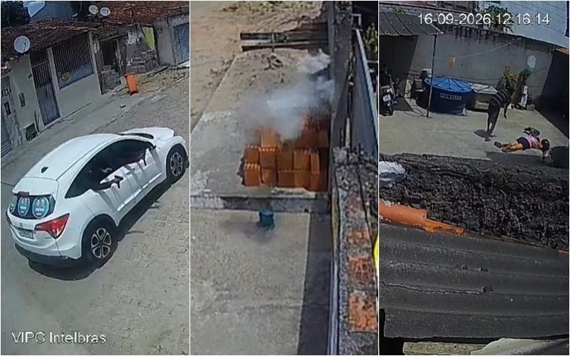 Homens passam de carro e metralham casa em Feira de Santana; homem é baleado durante ataque safd