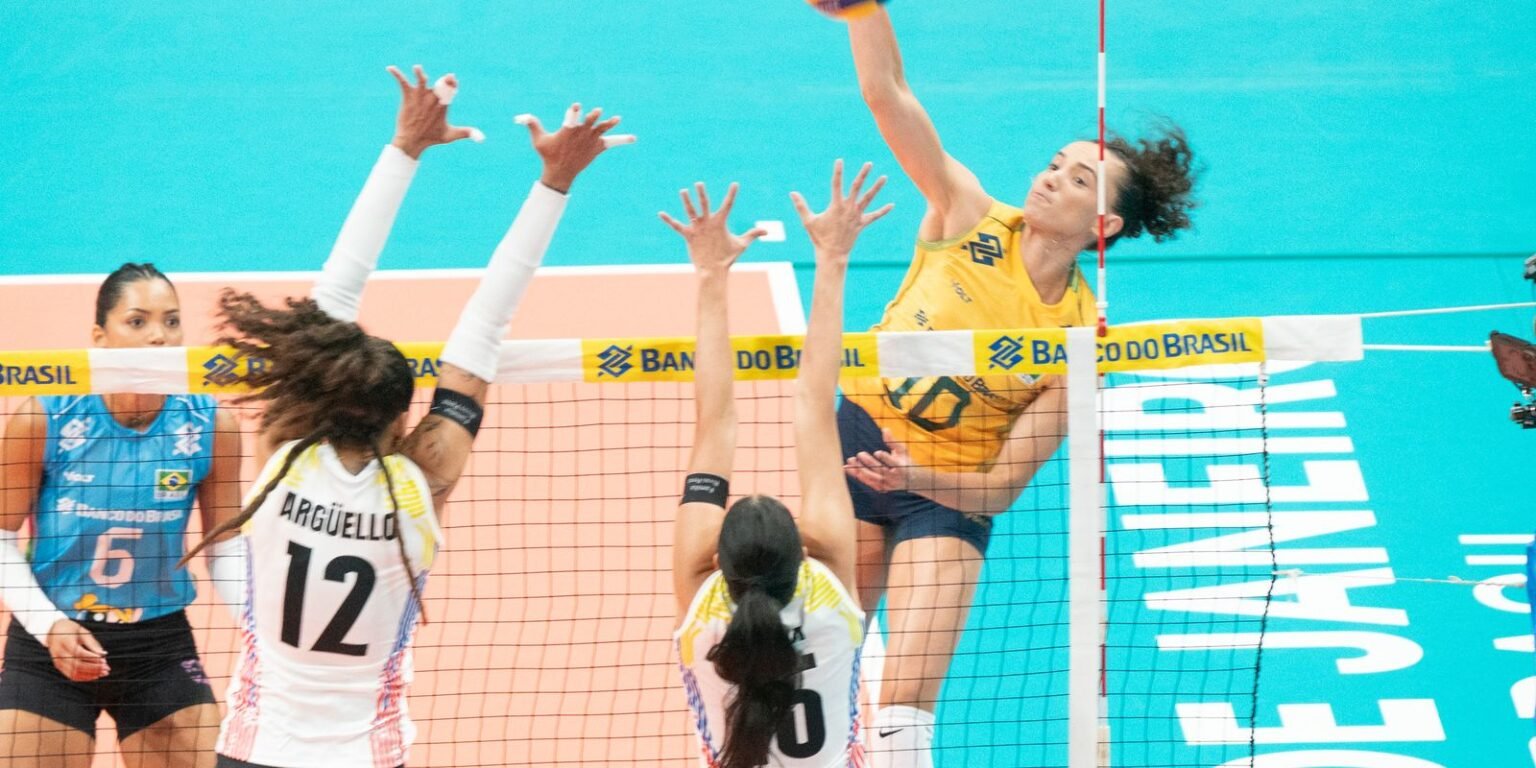 Brasil supera Venezuela em estreia no Sul-Americano de vôlei feminino volei feminino