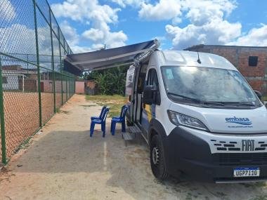 Atendimento móvel da Embasa está disponível em bairro de Salvador e Saubara AC3A7C3A3o20MC3B3vel