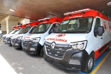 Bahia é contemplada com dez novas ambulâncias para reforçar serviço do SAMU e transporte de pacientes Foto20Jamile20Amine20SaC3BAde20GovBA