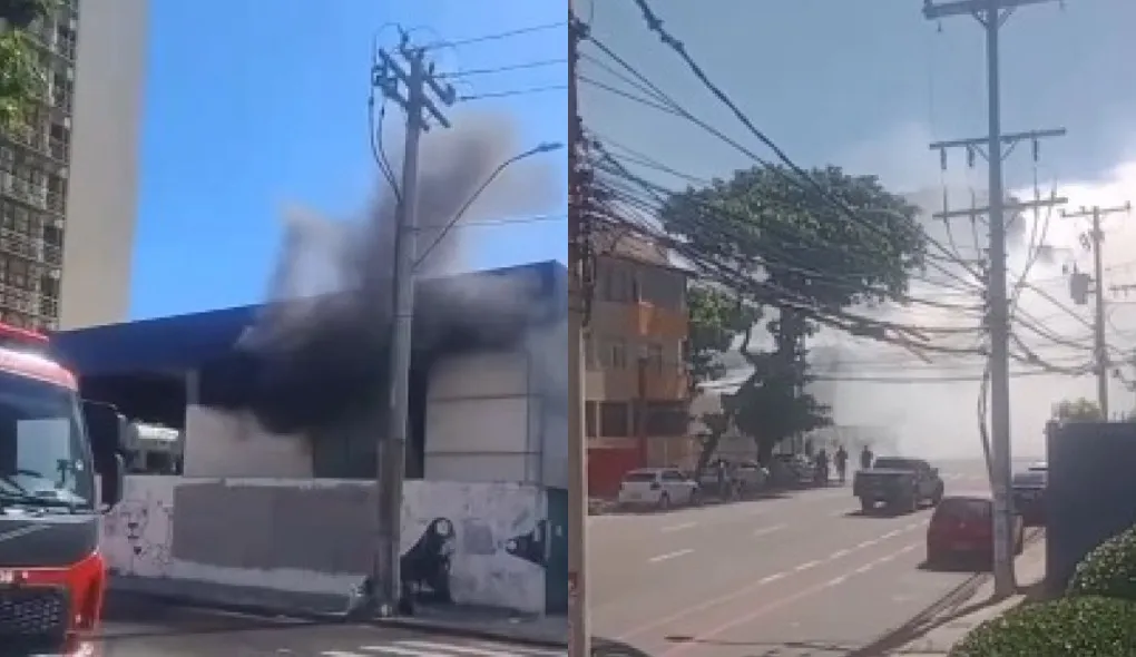 Explosão e incêndio em subestação deixam bairros de Salvador no escuro (VÍDEO) coelba