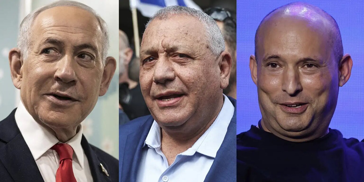 Israelenses vão às urnas em eleição que pode tirar Netanyahu do poder eleicoes istarel montagem