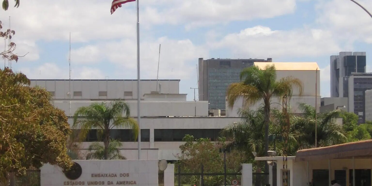 Polícia Federal investiga suposta ameaça à embaixada dos EUA embaixada usa brasil 01luis dantas